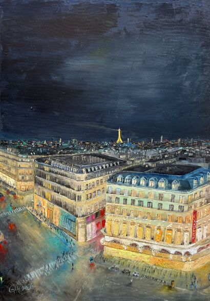 Midnight in paris - a Paint Artowrk by Caetano Giacometti